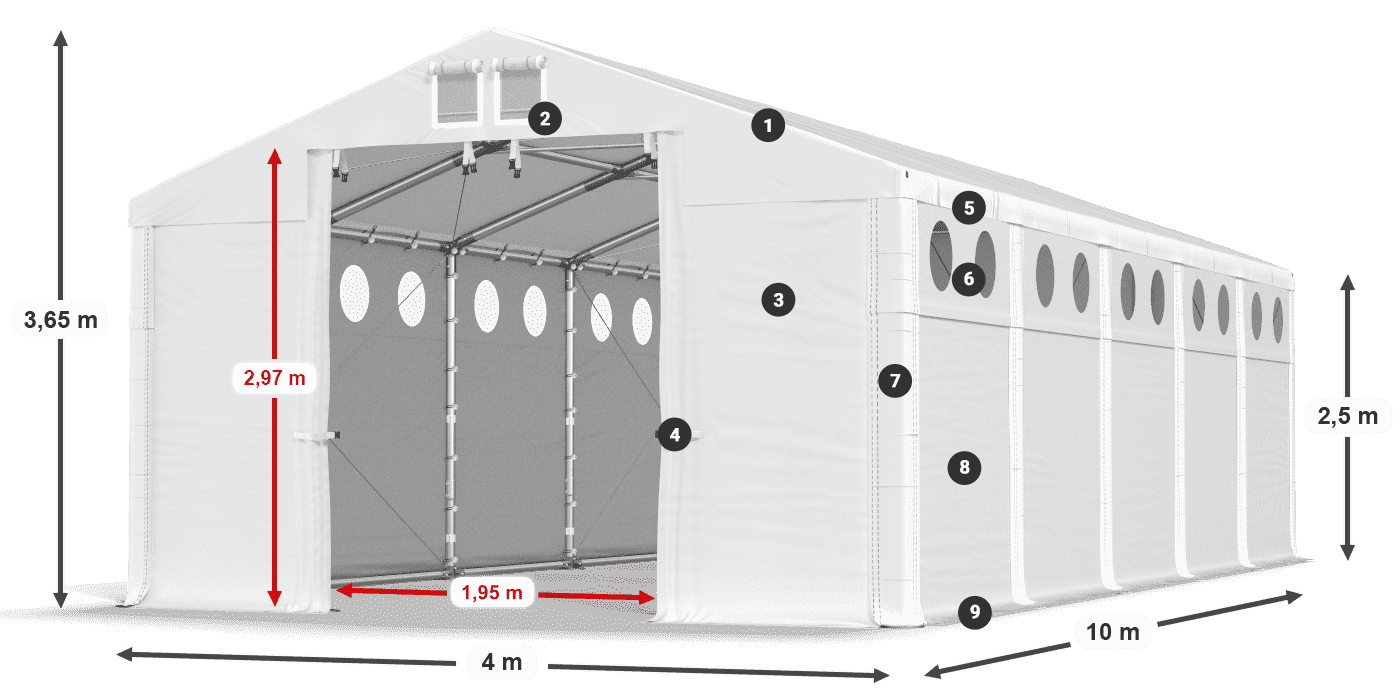 MMSO 580 PVC legenda 2,5 m