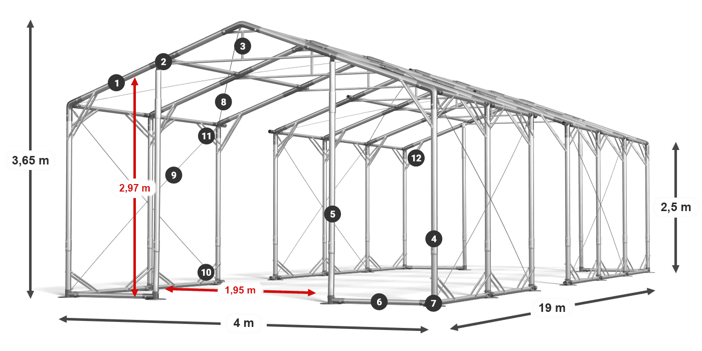 POLAR PLUS legenda 2,5m-4m