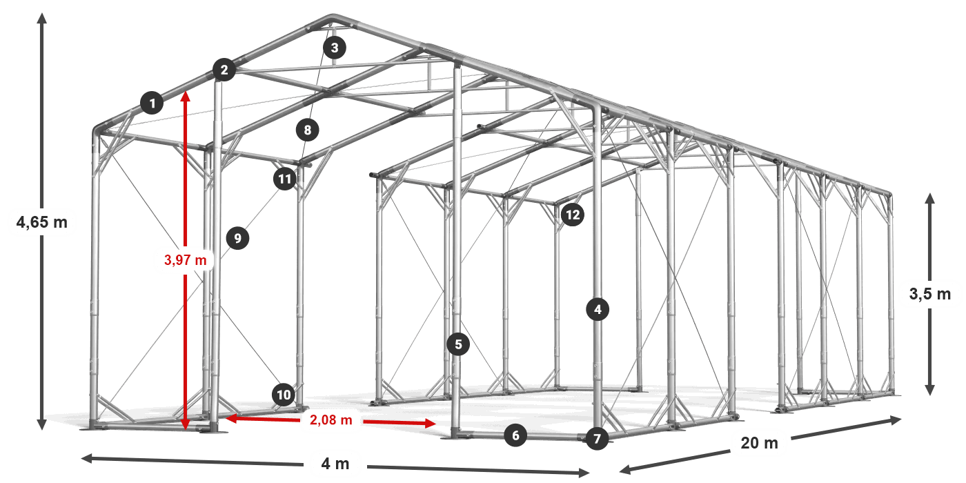 POLAR PLUS legenda 2,5m-4m