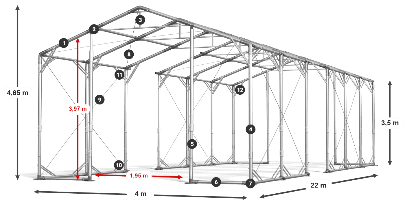 POLAR PLUS legenda 2,5m-4m
