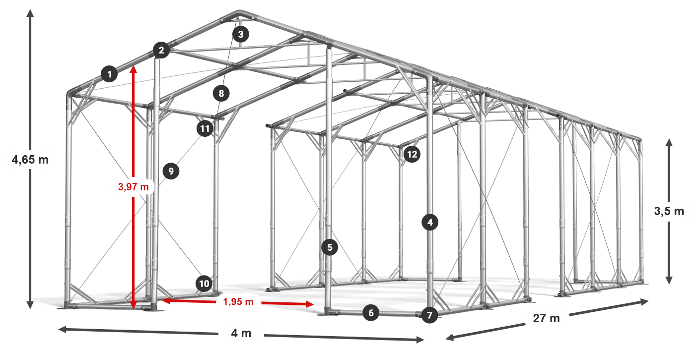 POLAR PLUS legenda 2,5m-4m