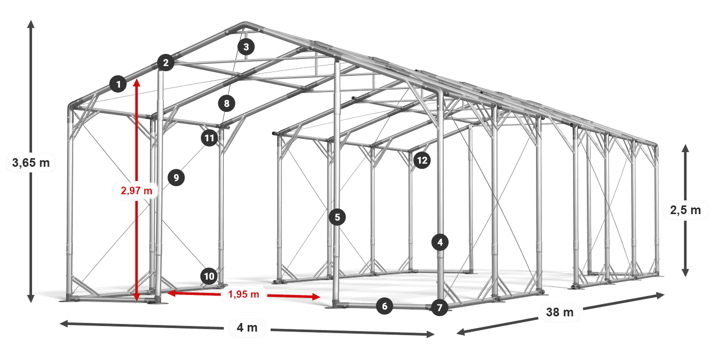 POLAR PLUS legenda 2,5m-4m
