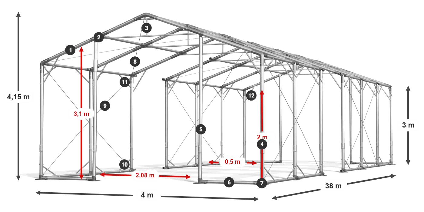 POLAR legenda 2,5m-4m
