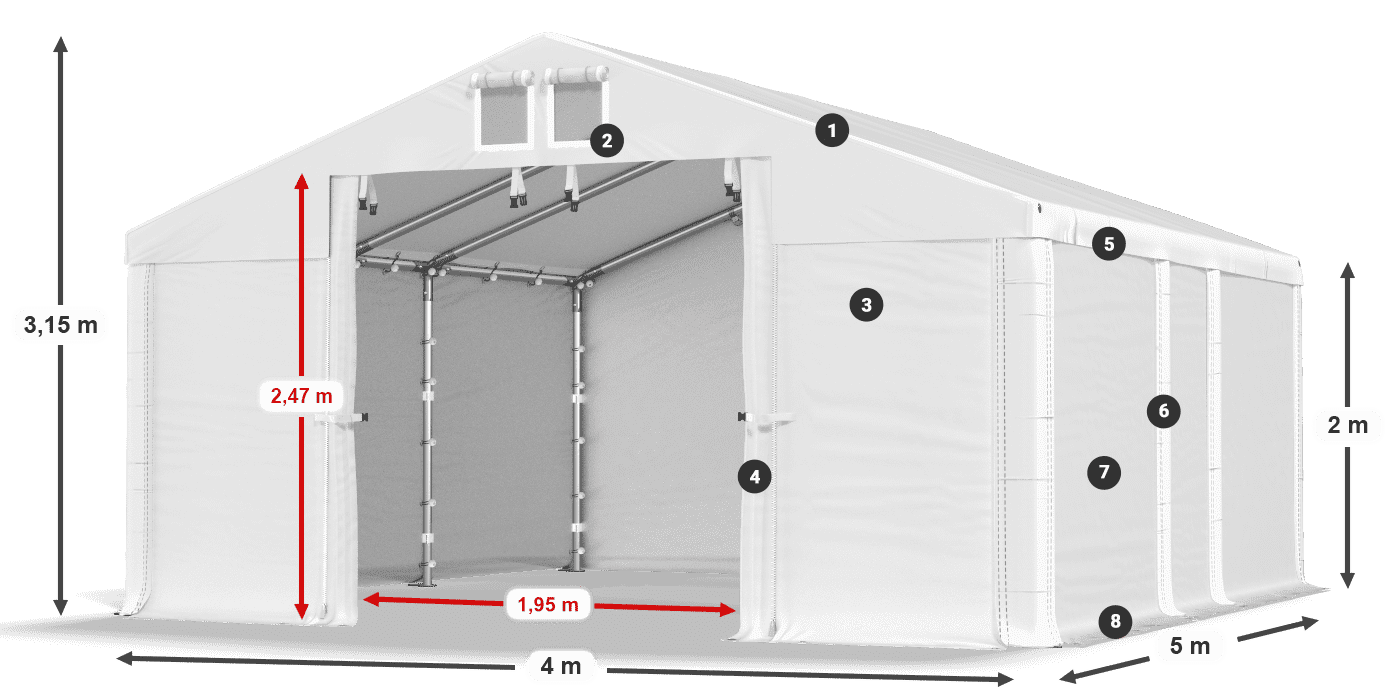 MFR 620 PVC legenda 2m