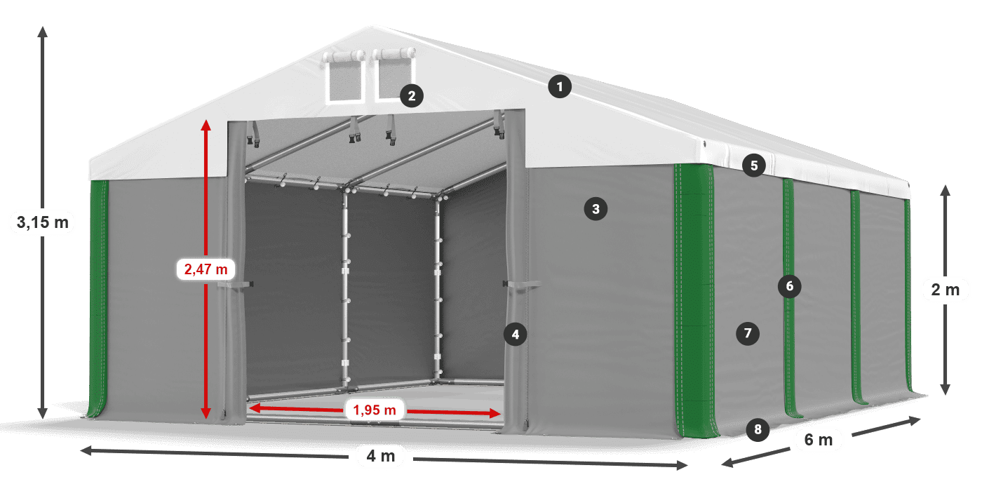 MFR 620 PVC legenda 2m