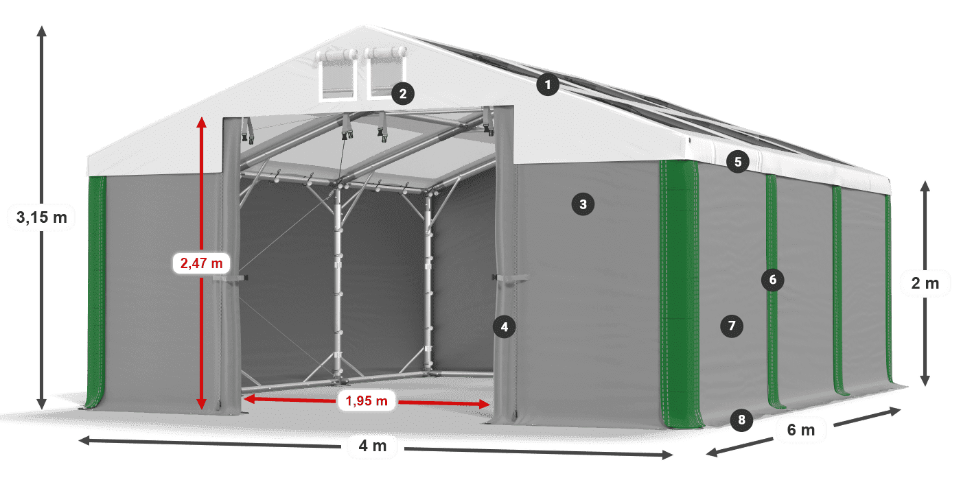 MMST 580 PVC legenda 2m