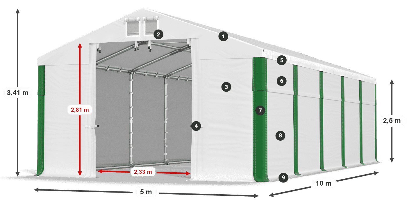MFR 620 PVC legenda 2,5 m