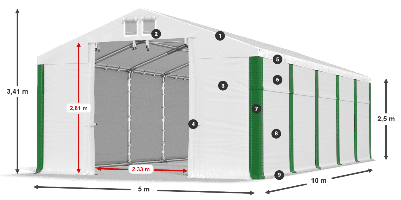 MFR 620 PVC legenda 2,5 m