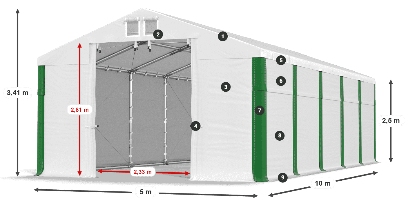 MFR 620 PVC legenda 2,5 m