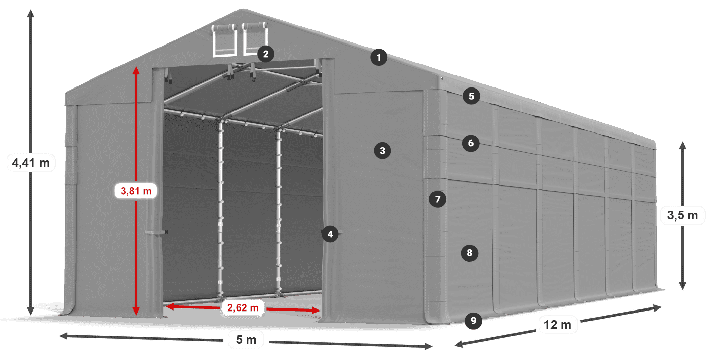 MMS 580 PVC legenda 3,5 m