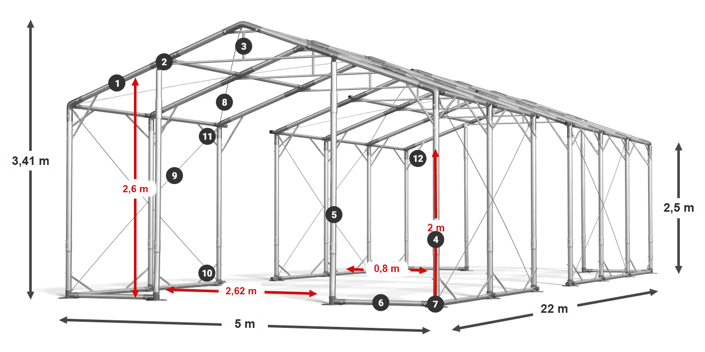 POLAR legenda 2,5m-4m