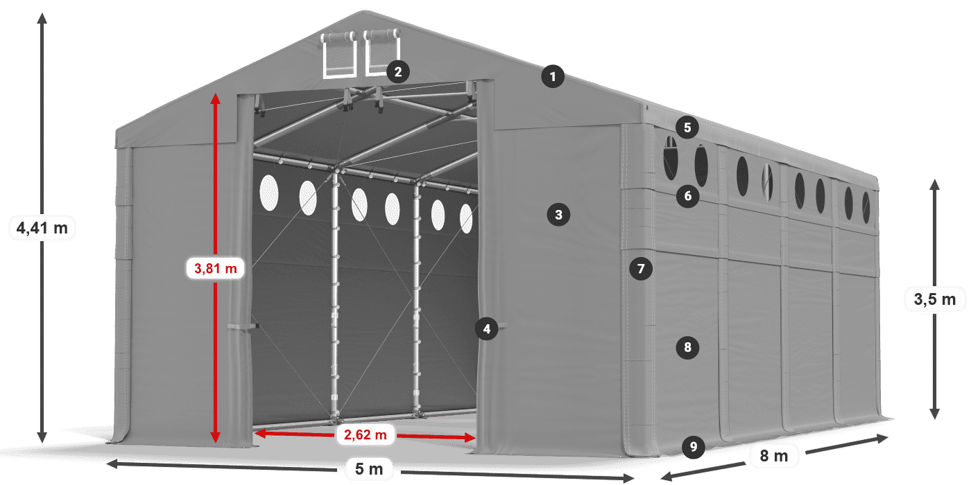 MFRO 620 PVC legenda 3,5 m