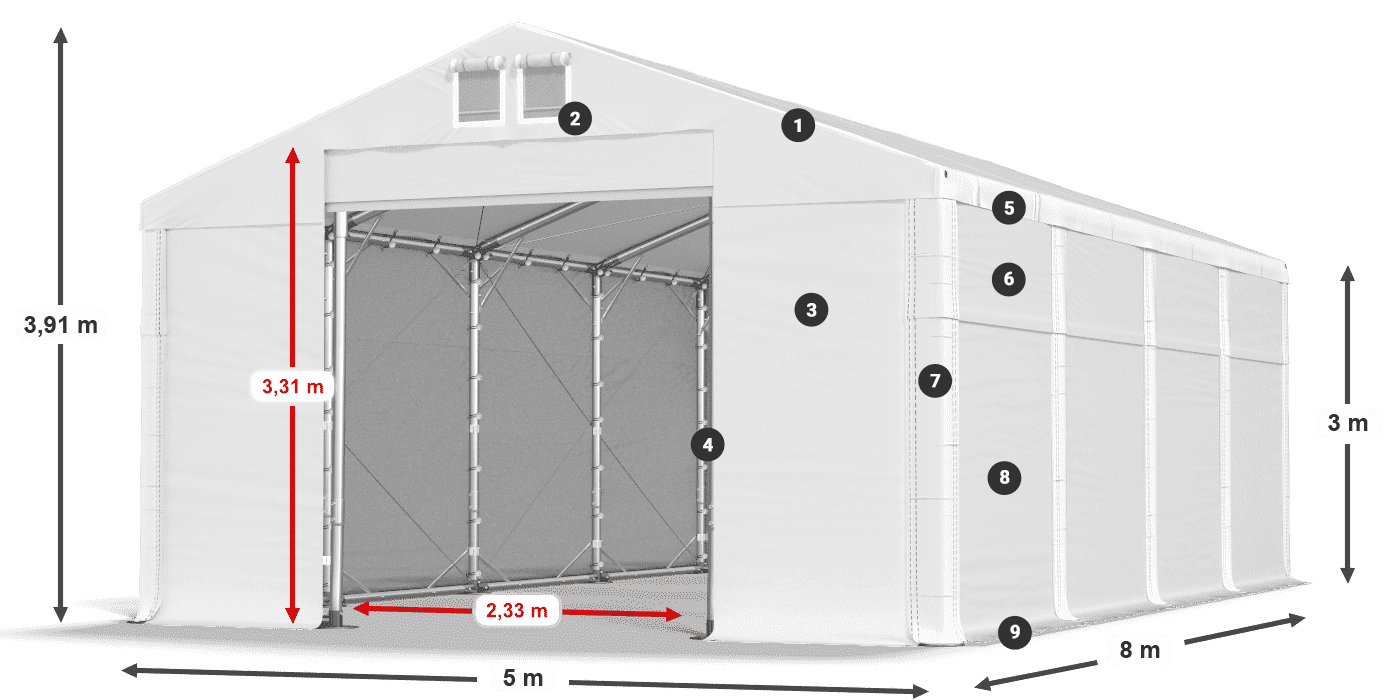 MFR 620 PVC legenda 3m