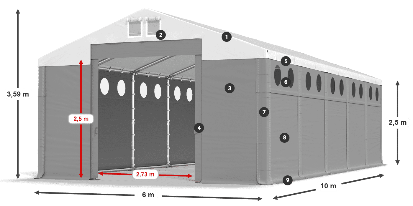MMSO 580 PVC legenda 2,5 m