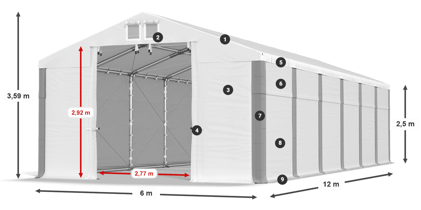 MFR 620 PVC legenda 2,5 m