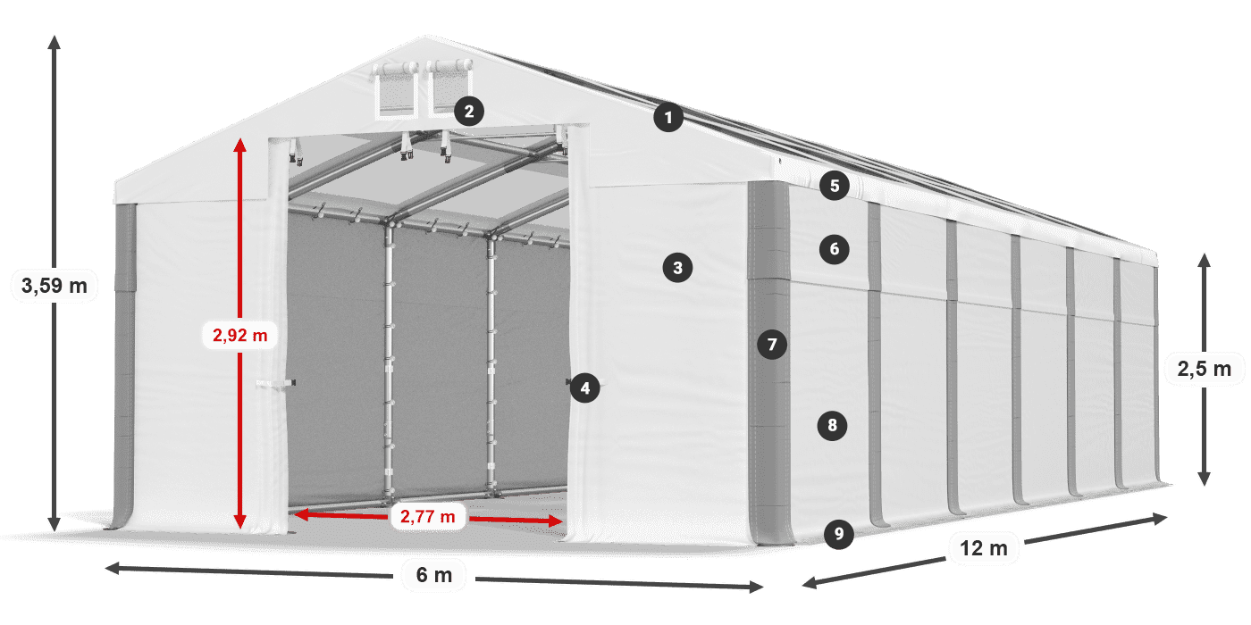 MMST 580 PVC legenda 2,5 m