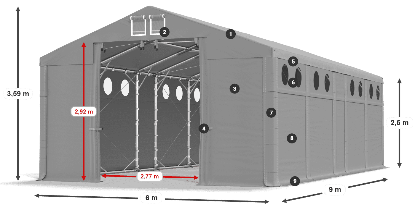 MMSO 580 PVC legenda 2,5 m