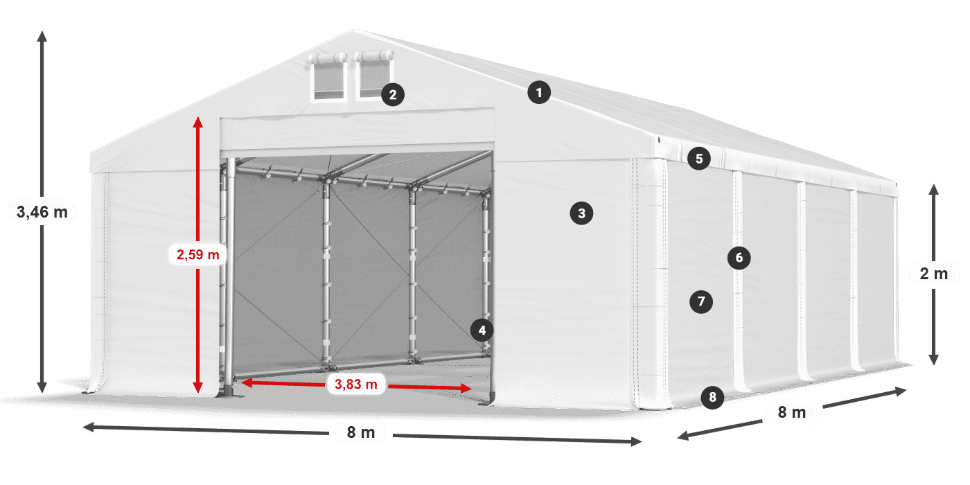 MFR 620 PVC legenda 2m