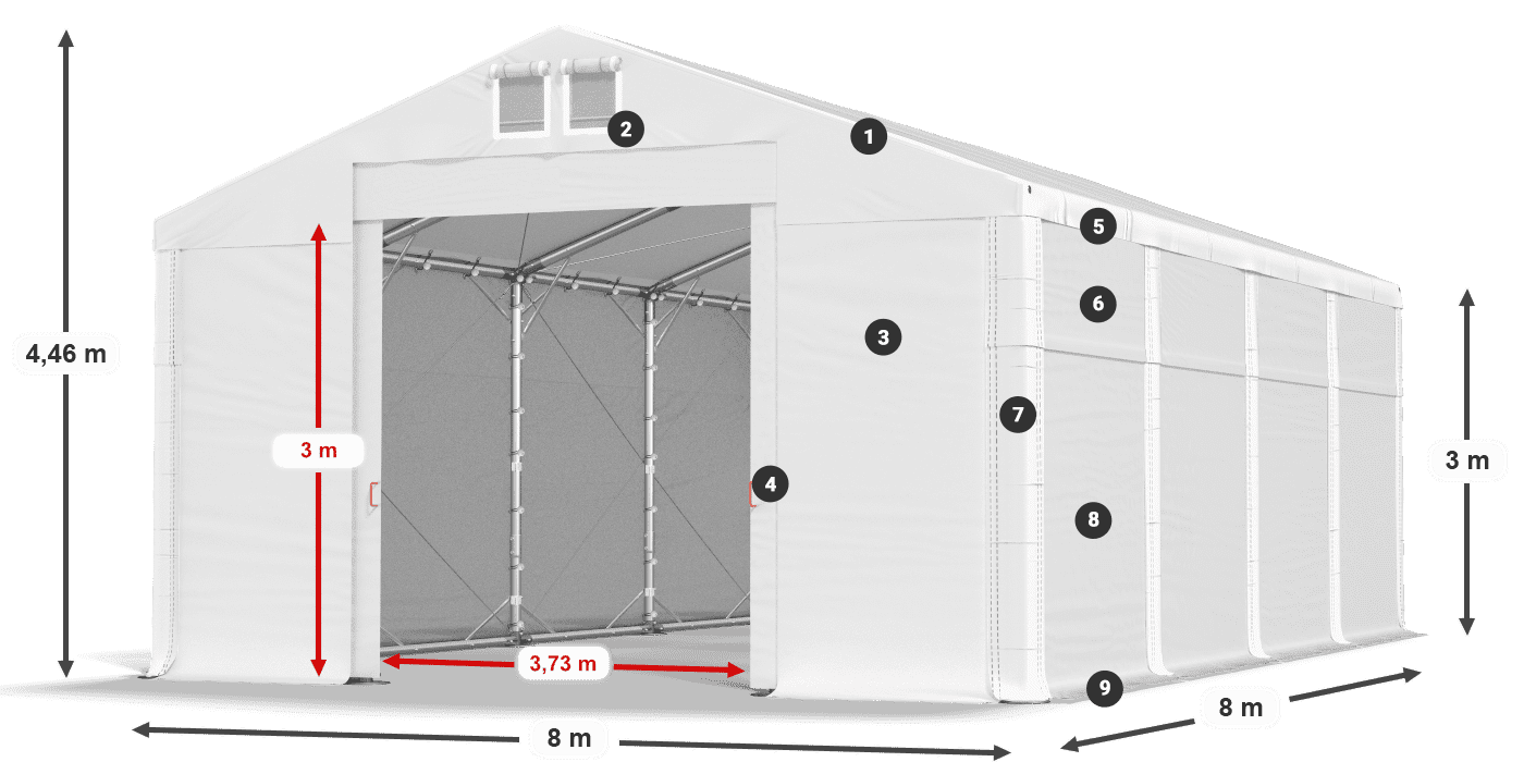 MFR 620 PVC legenda 3m