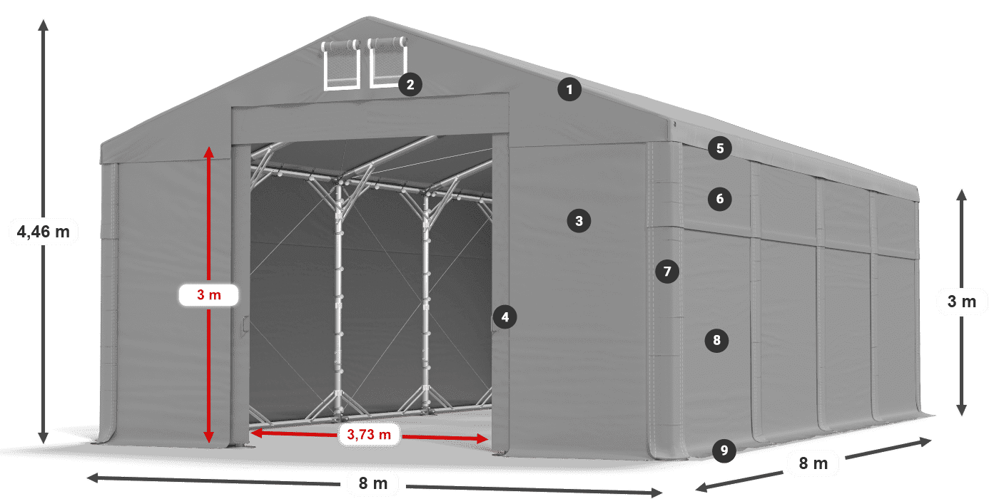 MFR 620 PVC legenda 3m