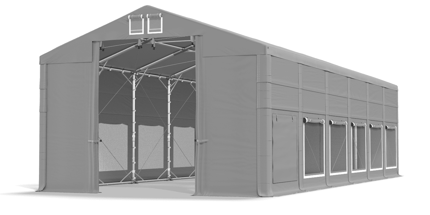 Brána stanu otevřena