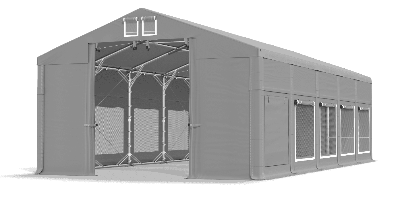 Brána stanu otevřena