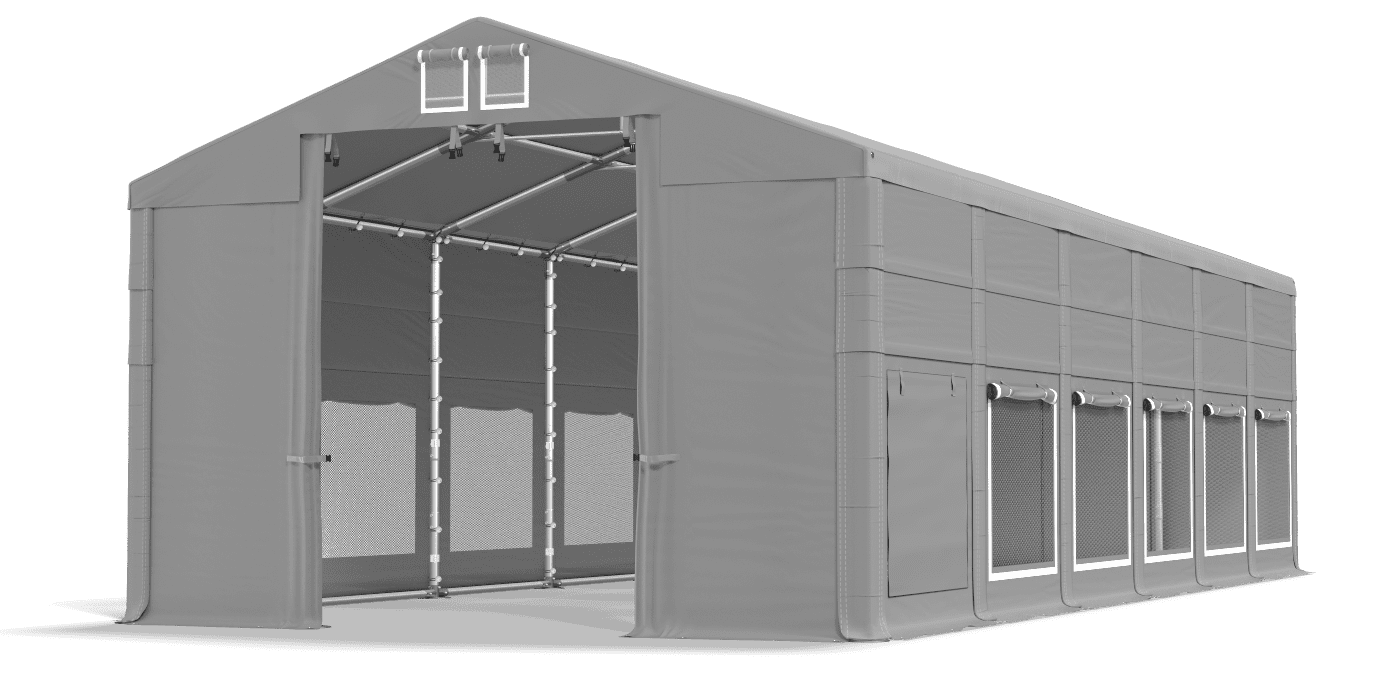 Brána stanu otevřena